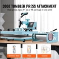 thumbnail image 3 of VEVOR Heat Press Machine 15x15 in 8 in 1 with 30oz Tumbler Press T-Shirts Green, 3 of 9