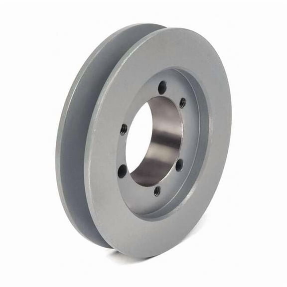 1/2 in to 1-5/8 in Quick Detachable Bushed Bore 1 Groove V-Belt Pulley 5 in OD