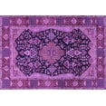 thumbnail image 1 of Ahgly Company Indoor Rectangle Persian Purple Traditional Area Rugs, 2' x 5', 1 of 4