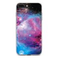 thumbnail image 1 of DistinctInk Clear Shockproof Hybrid Case for iPhone 7 PLUS / 8 PLUS (5.5" Screen) - TPU Bumper, Acrylic Back, Tempered Glass Screen Protector - Purple Blue Black Orion Nebula - Love of Astronomy, 1 of 5