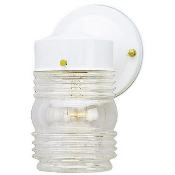 One Light Outdoor Wall Lantern, White