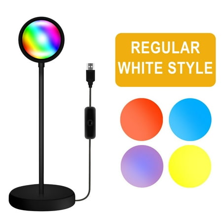 

Wmkox8yii Sunset Projection Lamp LED Sunset Projector Lamp Romantic Golden Hour Night Light For Room Decor Selfies Photography Photoshoots Party USB Charging