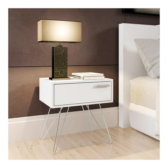 Mesa de Noche Bertolini Mod. 881 Anís Blanco