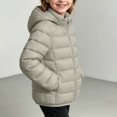 thumbnail image 3 of Luvrsol Girls Box‑Quilted Hooded Puffer Jacket, Zip‑Up Lightweight Kids Cold‑Weather Outerwear 100-160, 3 of 6