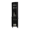 thumbnail image 2 of Miekor Furniture Corner Bar Cabinet Cleveland, Living Room, Black 00273, 2 of 8