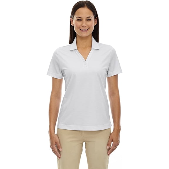 Extreme Eperformance Ladies Launch Striped Polo Shirt 75115 Silver XL
