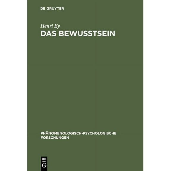 PHänomenologisch-Psychologische Forschun Das Bewusstsein, Book 8, (Hardcover)