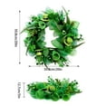 thumbnail image 2 of St.Patrick's Day Wreath 20-inch Green Four-Leaf Clover Irish Day Wreath St.Patrick's Day Holiday Decoration Front Porch Party Spring Yard Decoration(Green), 2 of 8