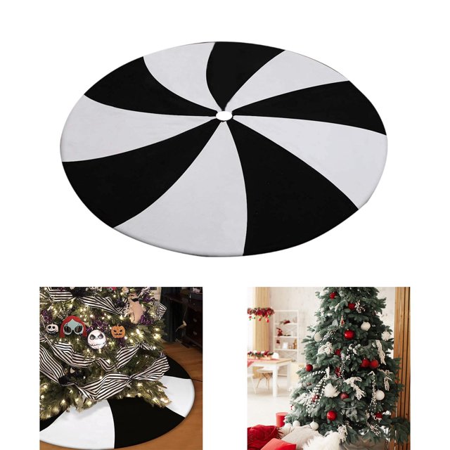 Falda para árbol de Navidad,Falda para árbol de Navidad Adornos para árbol de Navidad,Decoración redonda para el día de Acción de Gracias,Halloween y otoño,Adornos 90 centímetros