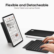 Pekarejue Detachable Keyboard Case Compatible with iPad 11th 2025 (A16) & iPad 10th Generation 2022: Wireless Magnetic, Slim, Shockproof Cover with Trackpad, RGB Backlit, Stand Detach, Removable