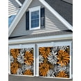 thumbnail image 3 of Thanksgiving Garage Door Banner Cover 6 x 13 ft, Orange and Black Dahlia Foral Garage Door Decorations Holiday Christmas Backdrop Decor for Winter New Year Xmas Party, 3 of 6