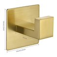 thumbnail image 6 of Clearance Hooks under $10 For Kitchen Brushed Towel Steel Self-Adhesive Door Holder Rack No-Drilling For Gluing Bathroom 60 Towel Cm Stainless Gold Wall Tools & Home Improvement, 6 of 7