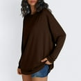 thumbnail image 3 of Oversized Womens Long Sleeve Shirts Casual Loose Crewneck Tshirts Tunic Tops Cute Y2K Basic Tees, 3 of 7