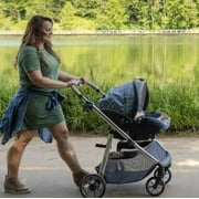 Monbebe 6 in 1 Modular Infant & Toddler Travel System Stroller, Black & Gold II