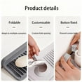 thumbnail image 5 of Stop Kitchen Sink Splash! Upgraded Button Design Silicone Drying Mat, Drain Rack & Organizer Tray for Clean Counter, 5 of 5