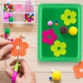 thumbnail image 6 of NOGIS 4 Pack Plastic Art Trays 11 x 8.3 Inch Stackable Activity Crafts Classroom Sand Trays Sensory Paint Organizer for DIY Beads Jewelry Painting Projects Christmas Favor, Random Color, 6 of 7
