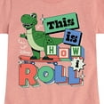 thumbnail image 3 of Disney - Toy Story - Rex This Is How I Roll - Toddler & Youth Girls Short Sleeve Graphic T-Shirt, 3 of 5