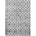thumbnail image 1 of Ahgly Company Indoor Rectangle Trellis Gray Modern Area Rugs, 2' x 4', 1 of 1