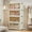 65cm wide, 4 layers, variant on 378QT Collapsible Stackable Storage Bins with Lids, Magnetic Doors and Wheels – White Folding Plastic Drawers for Bedroom, Kitchen, Office, and Home Organization
