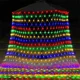 thumbnail image 4 of Guirnalda de luces LED de malla de red para Navidad, guirnalda de luces de 110 V/220 V CA para exteriores, cortina de ventana, luz de carámbano para pared, Navidad, Año Nuevo, vacaciones, 4 of 5