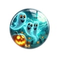 thumbnail image 2 of Glow in The Dark Halloween Decorations 1 Inch Refrigerator Magnets Cute Ghost Decor for Home Spooky Halloween Decor 10 Pack, 2 of 3