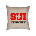 thumbnail image 1 of Swiss Ice Hockey - Winter Olympic - SUI Flag Decorative Linen Throw Cushion Pillow Case with Insert, 1 of 6