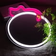 thumbnail image 3 of JFLLamp Cat Shape Neon Mirror Light LED Pink White Wall Decor USB Powered Hanging Acrylic Mirror Light for Bedroom Kids Room, 3 of 8
