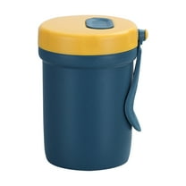 Stainless Steel Insulated Soup Cup 400ml, Leakproof Portable Thermos with Handle for Office Campus Travel