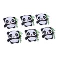 thumbnail image 1 of 6PCS Panda Embroidered Patch, Panda Iron On Patches Sew On Applique Patch DIY Custom Sewing Patches For Backpacks Clothes Bags  Arts Craft, 1 of 8