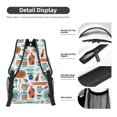 thumbnail image 4 of Rateoe Cute Tableware Pattern Durable Student Backpack Laptop Bag- Ergonomic Design, Waterproof Twill Fabric - Ideal for School, Travel, and Outdoor Activities, 4 of 6