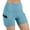 Blue(NEW&HOT), variant on ZHYou No Boundarie Yoga Shorts for Women Slim Fit High Waist Tummy Control Casual Soft Workout Biker Shorts with Pockets Brown Size S