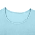 thumbnail image 4 of Women’s Waffle Knit Long Sleeve Shirts Crew Neck Pullover Sweater Tops Casual Loose Fit Lightweight Knit Tops for Fall Winter Spring, 4 of 5