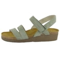 thumbnail image 1 of Sandalias NAOT Kayla para mujer, 3 correas, nubuck, color salvia, 1 of 1