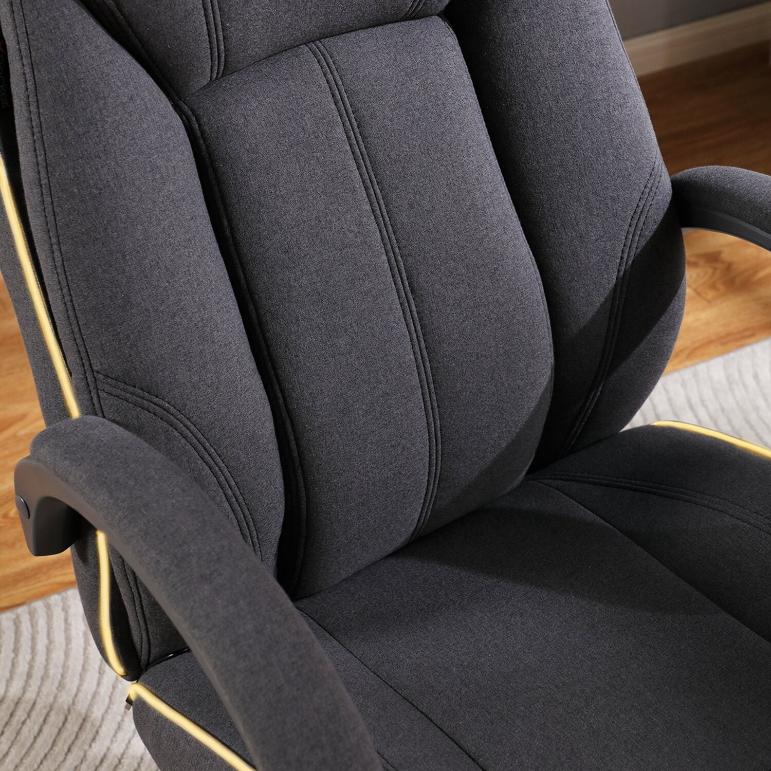 X Rocker Lucent PC Gaming Chair with LED Lighting, Grey