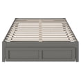 thumbnail image 4 of Bowery Hill Modern Wood Full Bed with Foot Drawer with USB Charger in Gray, 4 of 5