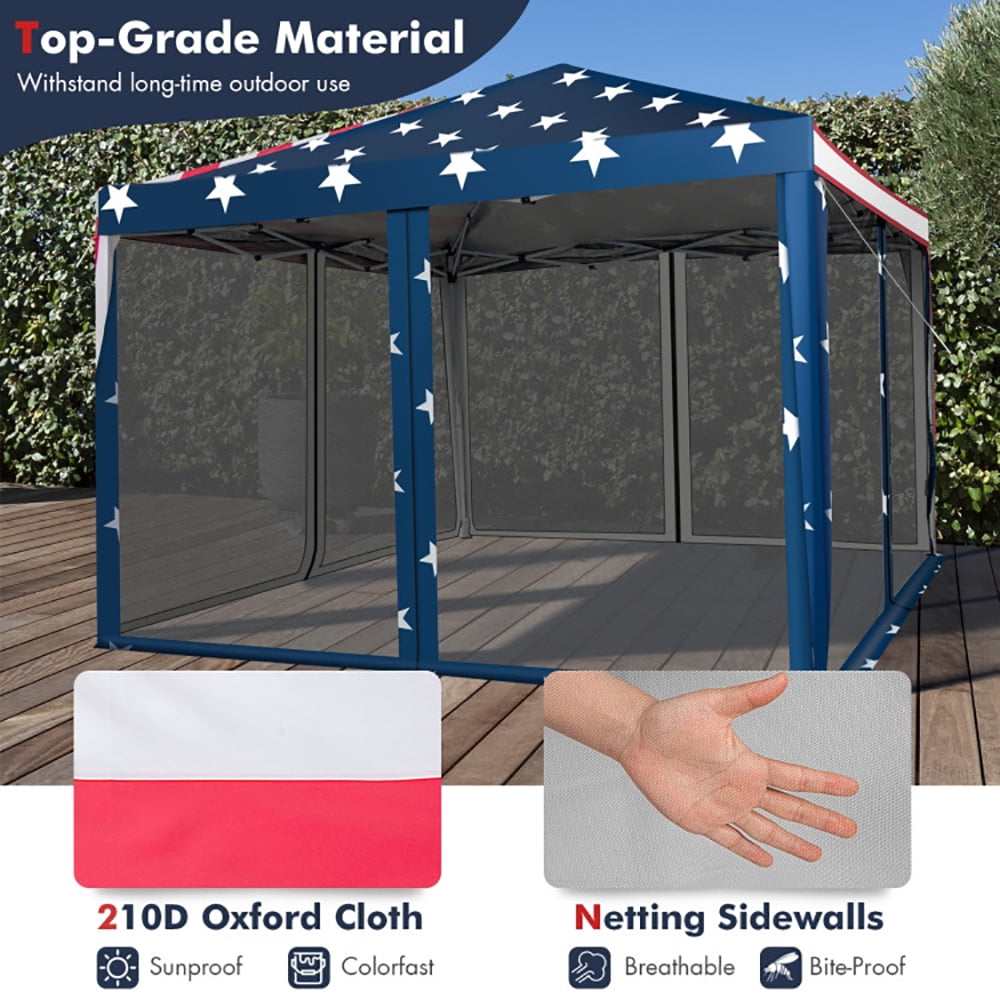 Aimee Lii 10 x 10 Feet Pop-up Canopy Tent Gazebo Canopy for Outdoor, Gazebo Tent for Party Wedding BBQ Events Aimee Lii 10 x 10 Feet Pop-up Canopy Tent Gazebo Canopy for Outdoor, Gazebo Tent for Party Wedding BBQ Events