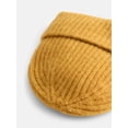 thumbnail image 3 of Scenario Women's Rib Knit Beanie, Yellow Dust, 3 of 4