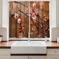 thumbnail image 2 of Ambesonne Nature Kitchen Curtains, Sakura Flourishing, 55"x45", Pale Pink Dark Coral, 2 of 3