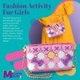thumbnail image 3 of DIY Craft Fashion Purse 142pc Charms Rosa Purple Bag Girls, 3 of 3