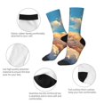 thumbnail image 4 of Fotbe Cloud Sleeping Cat Calcetas Largas con Estampado para Hombre y Mujer – Calcetas de Compresión Transpirables y Elásticas, Viajar y Uso Diario Talla 5-11, 4 of 6