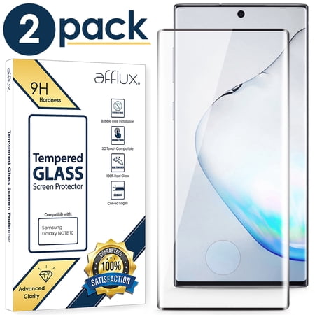 Samsung Galaxy Note 10 Screen Protector 2-Pack Premium HD Clear Tempered Glass Screen Protector For Galaxy Note10, Anti-Scratch, Anti-Bubble, Case Friendly 3D Curved Film