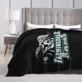 thumbnail image 4 of Farmingdale State College Logo Fleece Blanket, Very Soft Microfiber Flannel Blanket for Couch Warm and Cozy for All Seasons, Black, 4 of 6