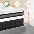 thumbnail image 2 of Twin Mattress, 13 Inch Hybrid Innerspring Mattress with Memory Foam in a Box, Individually Pocket Innerspring, Pressure-Relieving and Supportive, Non-Fiberglass, 2 of 11