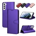 thumbnail image 1 of Takfox For Samsung Galaxy S22 / S22 Plus Wallet Case, With RFID Blocking Leather Credit Card Holder Slots Flip Folio Book [Detachable Magnetic] Case Shockproof Cover,Purple, 1 of 7