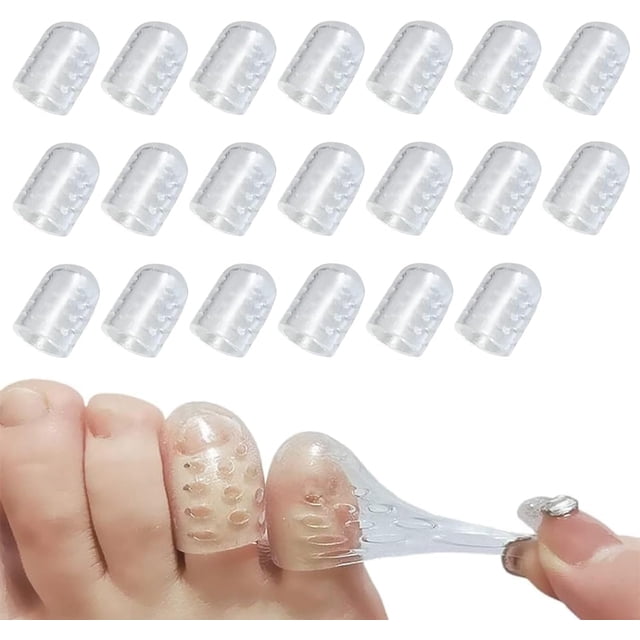 Protectores de dedos XLRZKJ de gel de silicona antifricción, 20 unidades