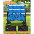 thumbnail image 3 of Kojooin Foldable Wagon Cart with 7 in All-Terrain Wheels, Lightweight Utility Wagon for Shopping, Beach or Garden, 3 of 7