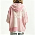thumbnail image 3 of Women Oversized Tunic Drawstring Sweaters Fall Slouchy 3/4 Sleeve Soft and Comfort Casual Pullover, 5XL, 3 of 3