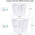 thumbnail image 2 of Silicone Measuring Cups, 500ml & 250ml, Large Reusable Resin Measuring Cup, Set of 6 Silicone Mixing Cups for Epoxy Resin, Molds, DIY, Arts and Crafts, 2 of 5