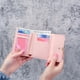 thumbnail image 4 of Monedero pequeño para mujer y , triple compacta delgada, tarjetero, bolsillo para dinero, de mano, , monedero Rosado Salvador monedero de mujer, 4 of 8