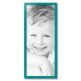 thumbnail image 2 of ArtToFrames 13" x 32" Aqua Picture Frame, 13x32 inch Green Wood Poster Frame (WOM-4428), 2 of 8
